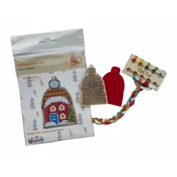 Raudoni Kalėdiniai nameliai KF022/92