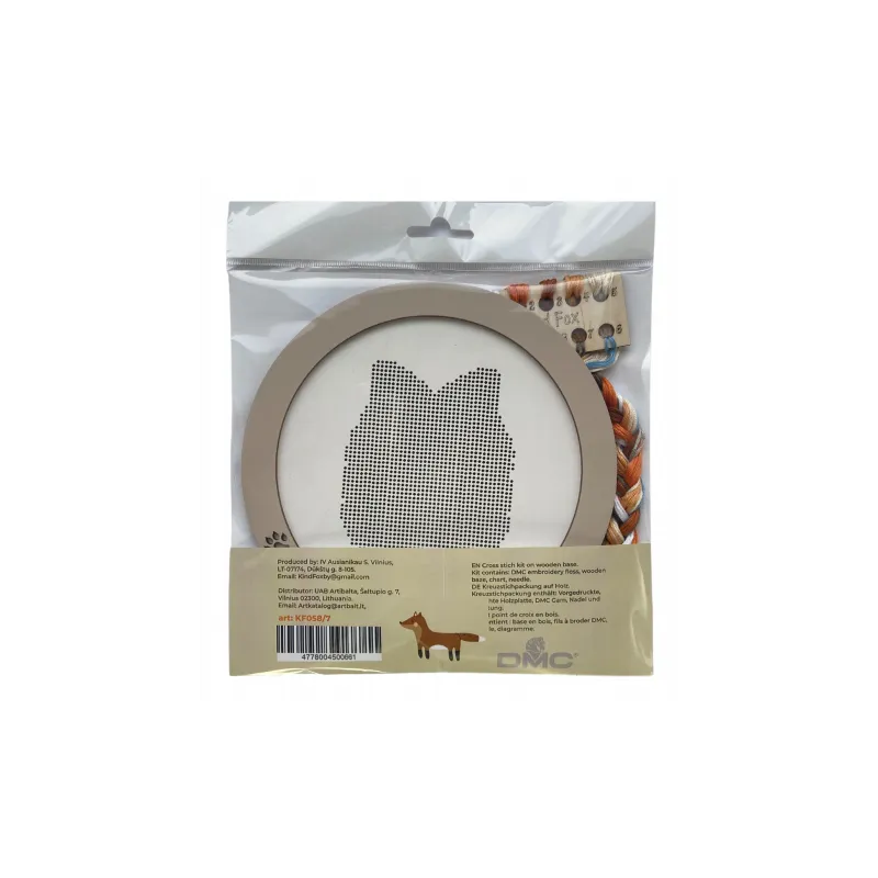 Adorable chien (base en bois avec cadre) KF058/7