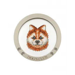 Милая собака (деревянная основа с рамкой) KF058/7