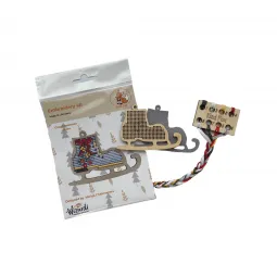 Grauer Weihnachtsskateboard KF022/7-5