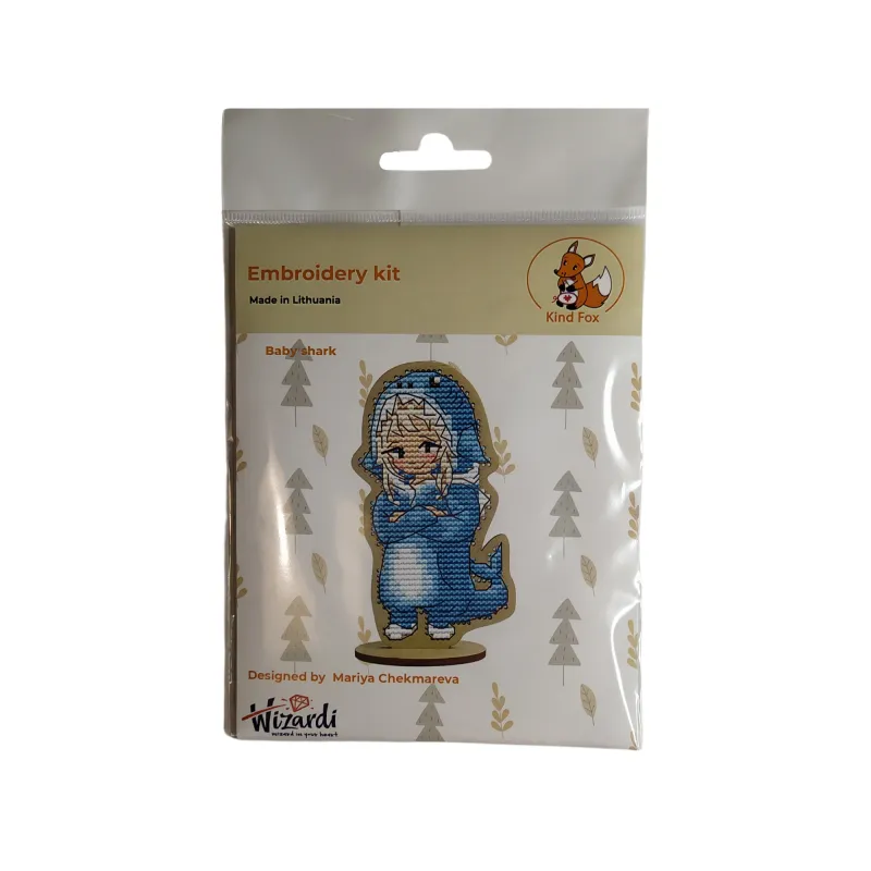 Siuvinėjimo rinkinys Baby shark KF022/120