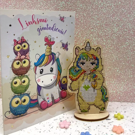 Siuvinėjimo rinkinys Baby vienaragis KF022/122