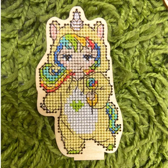 Embroidery Kit Baby unicorn KF022/122