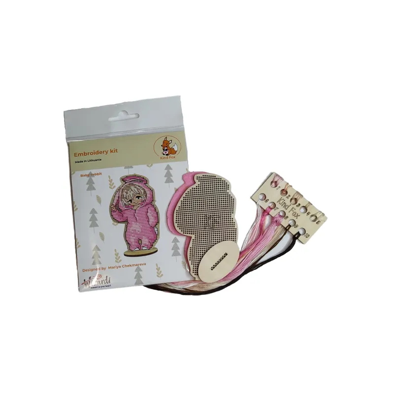 Kit de broderie 3 Bébé lapin KF022/123