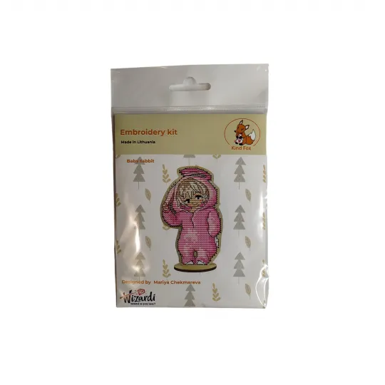 Embroidery Kit 3 Baby rabbit KF022/123