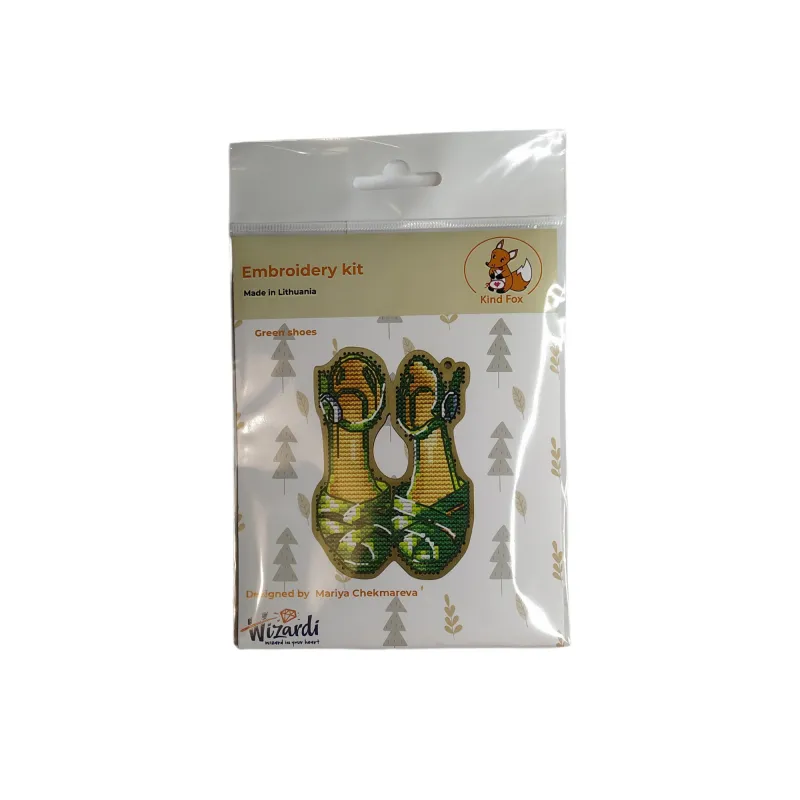 Embroidery Kit Green shoes KF022/141