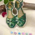 Embroidery Kit Green shoes KF022/141