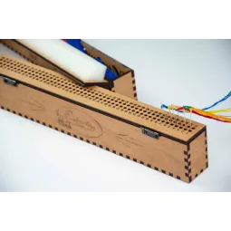 Organisateur pour aiguilles sur une base en bois. Noyer, 100 trous OG-001