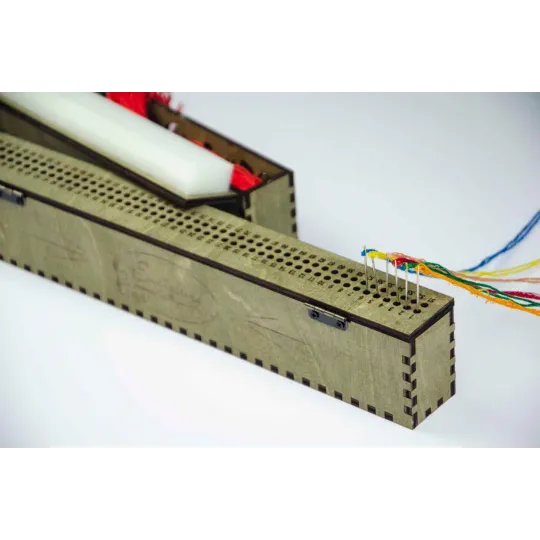 Organizer for needles on a wooden base. Carpathian spruce, 100 holes  OG-002