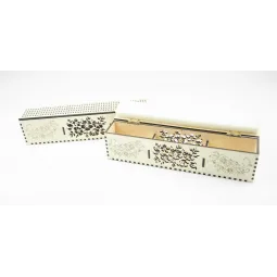 Nadelorganizer auf Holzsockel. Elfenbein, 200 Löcher OG-059