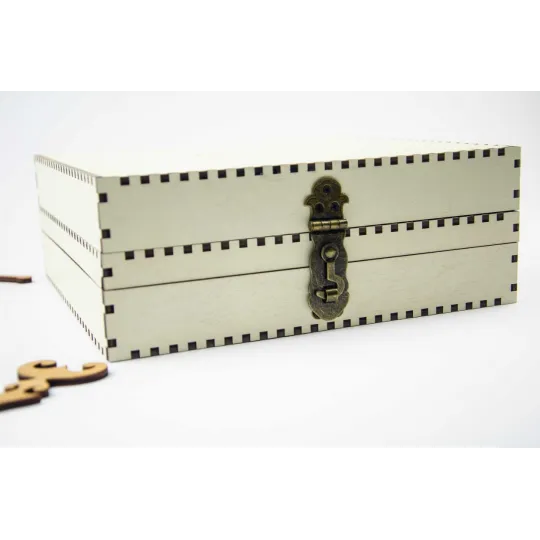 Organizer for needles on a wooden base. Ivory, 210 holes OG-066