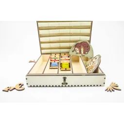 Organizer für Nadeln auf Holzsockel. Ivory, 210 Löcher OG-066