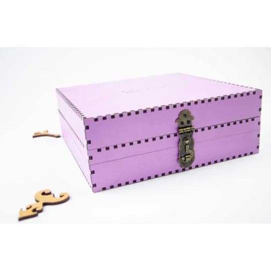 Organizer for needles on a wooden base. Lavander, 210 holes OG-067