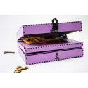 Organizer for needles on a wooden base. Lavander, 210 holes OG-067