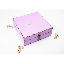 Organizer for needles on a wooden base. Lavander, 210 holes OG-067