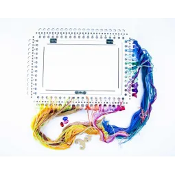 Organizer für Nadeln auf Holzbasis. Elfenbein, 66 Löcher OG-075
