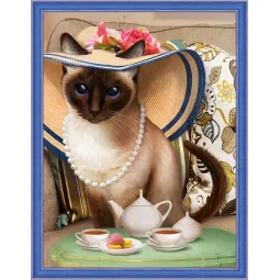 AUSVERKAUF (Abgekündigt) Teeparty 30x40 cm AZ-1729