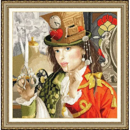 Cross stitch kit "Needlewoman" 38.5x37.5 cm S/CHM041