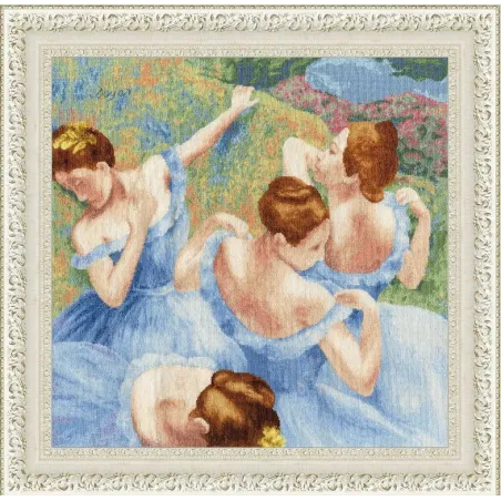 Cross stitch kit "Blue Dancers" 40.5x41 cm S/MK050
