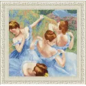 Cross stitch kit "Blue Dancers" 40.5x41 cm S/MK050