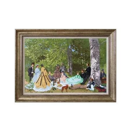 Kreuzstich-Set "Frühstück im Grünen" 55,6 × 83,3 cm S/MK057