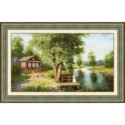 Kryželiu siuvinėjimo rinkinys "Vasaros idilė" 40x70 cm S/PF015