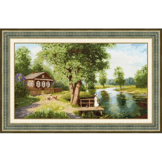 Kreuzstich-Set "Sommeridylle" 40x70 cm S/PF015