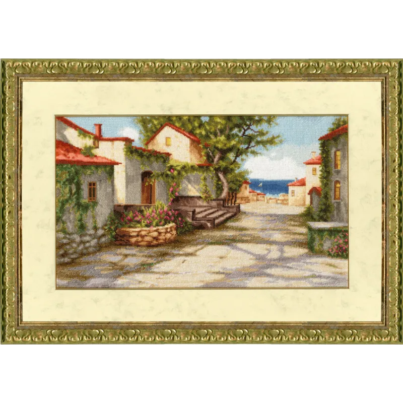 Kreuzstich-Set "Weg zum Meer" 22,85 x 38,2 cm S/DL036
