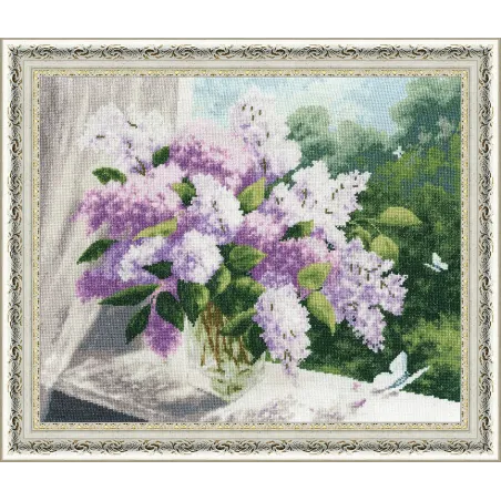 Kreuzstich-Set "Fliederfrühling" 30.5x37.9 cm S/LTS054