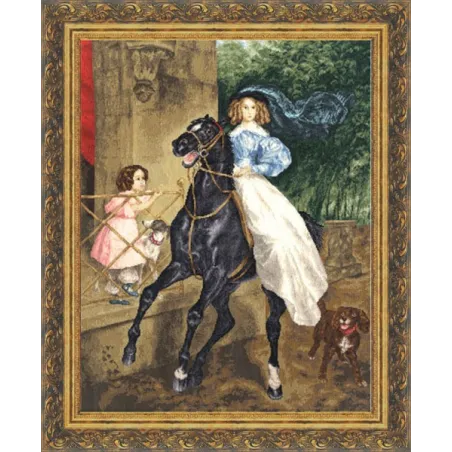 Cross stitch kit "Horserider" 56x43.4 cm S/MK004