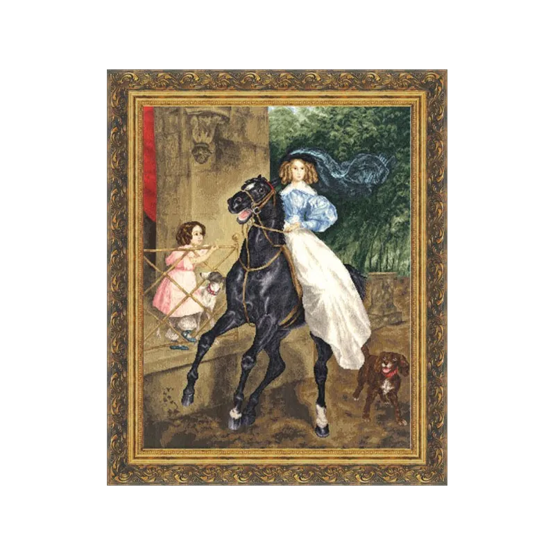 Cross stitch kit "Horserider" 56x43.4 cm S/MK004