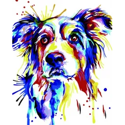 Paint by numbers kit. Human friend 40x50 cm T121