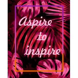 (SALE) Paint by numbers kit. T002  Aspire to inspire 40*50