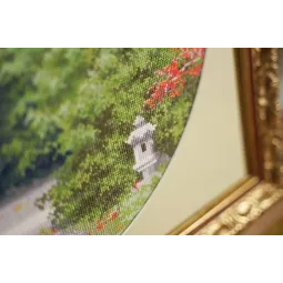 Cross stitch kit "Red maple season" 31.7×31.7 cm S/VM038