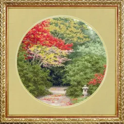Kryželiu siuvinėjamas rinkinys "Raudonojo klevo sezonas" 31.7×31.7 cm S/VM038