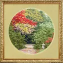 Cross stitch kit "Red maple season" 31.7×31.7 cm S/VM038