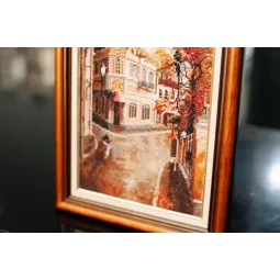 Cross stitch kit "Western street" 40.8×14.8 cm S/GM050