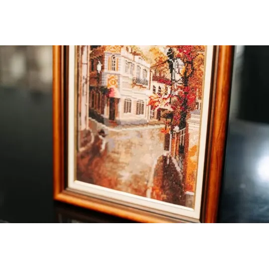 Cross stitch kit "Western street" 40.8×14.8 cm S/GM050