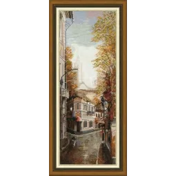 Kreuzstich-Set "Westliche Straße" 40.8×14.8 cm S/GM050