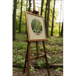 Kreuzstich-Set "Sommerpark" 31.7×31.7 cm S/VM037