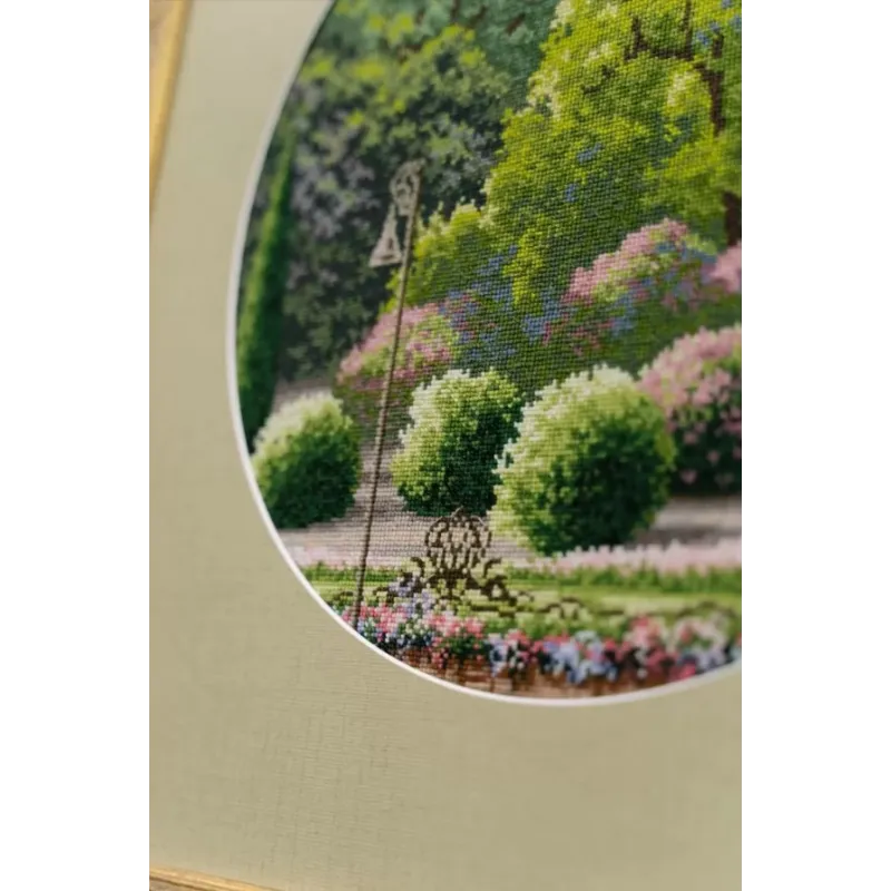 Kreuzstich-Set "Sommerpark" 31.7×31.7 cm S/VM037