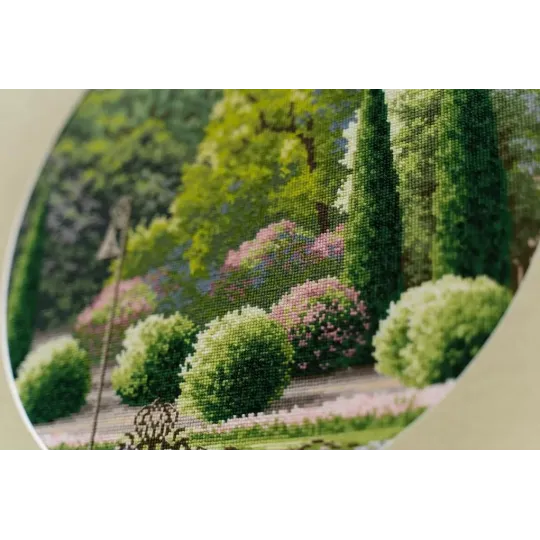 Cross stitch kit "Summer park" 31.7×31.7 cm S/VM037