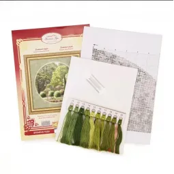 Cross stitch kit "Summer park" 31.7×31.7 cm S/VM037