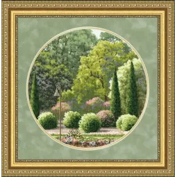 Kreuzstich-Set "Sommerpark" 31.7×31.7 cm S/VM037