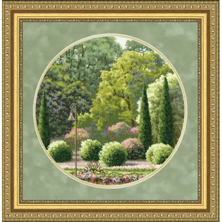 Kreuzstich-Set "Sommerpark" 31.7×31.7 cm S/VM037