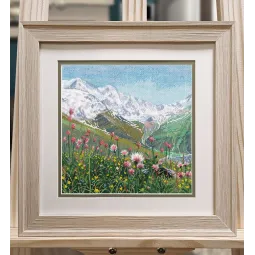 Набор для вышивания крестиком "Цветы в горах" S1575