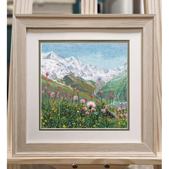 Cross stitch kit "Flowers in the mountains" S1575