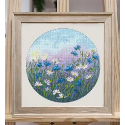 Kit de point de croix "Champ de bleuets" S1580