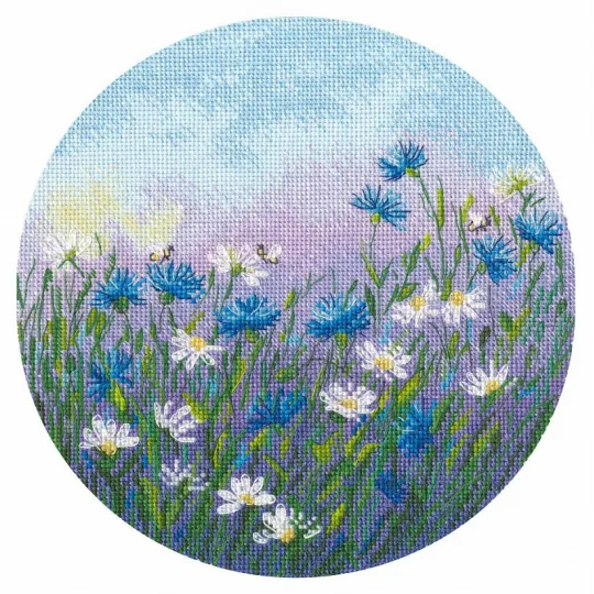 Cross stitch kit "Cornflower field" S1580