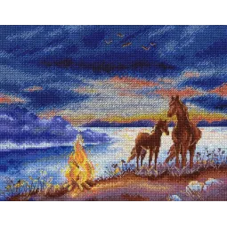 Набор для вышивания крестиком "Летняя ночь" SNV-819